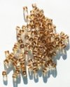 100 5mm Transparent Smoke Topaz Cube Beads